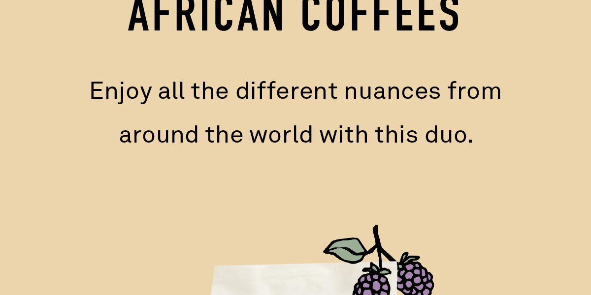 Enjoy all the different nuances from around the world with this duo.