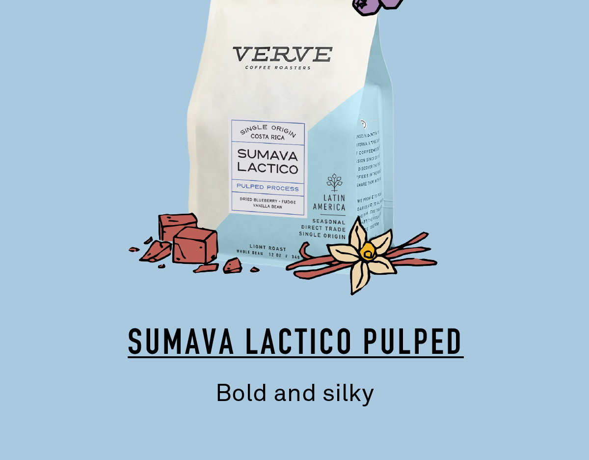 Costa Rica Sumava Lactico Pulped. Bold and silky