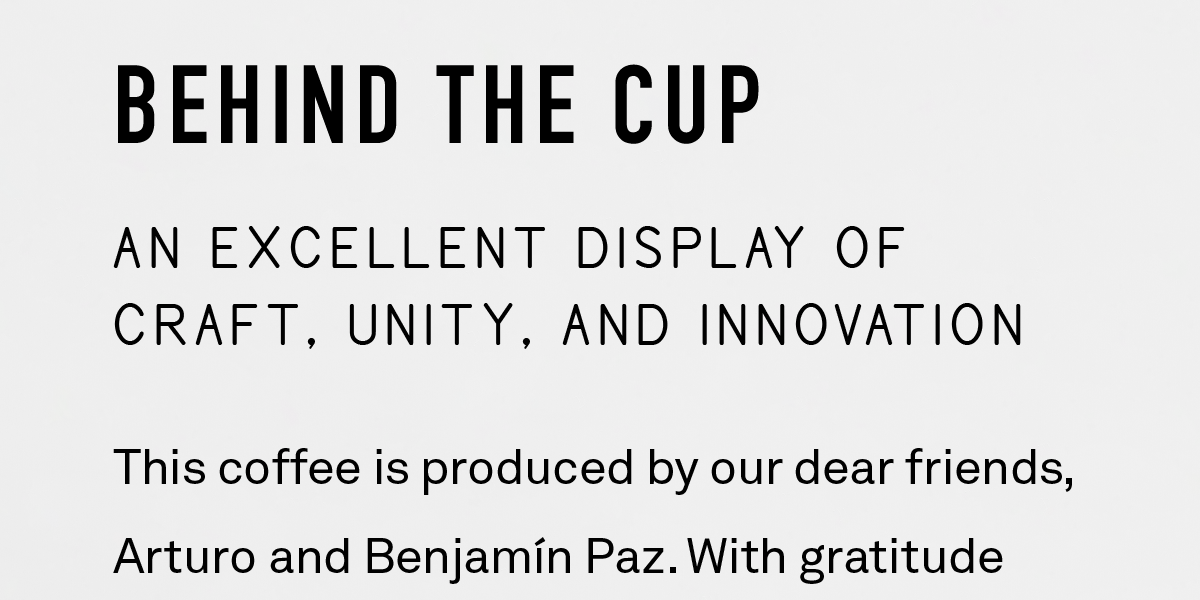 Behind the cup: An excellent display of craft, unity, and innovation