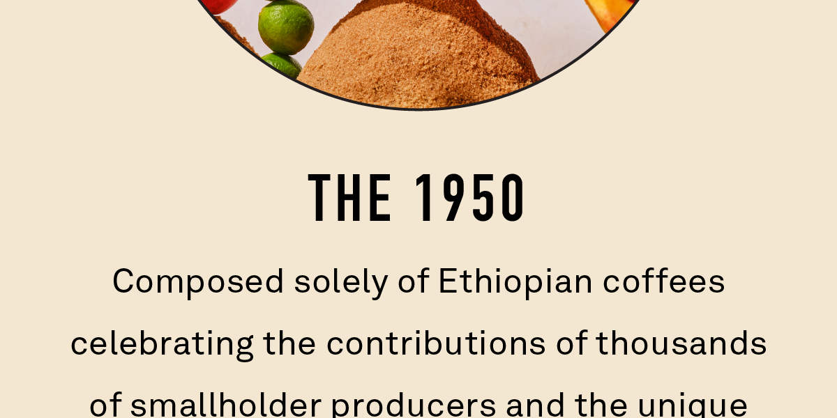 Composed solely of Ethiopian coffees celebrating the contributions of thousands of smallholder producers and the unique complexities we love in espresso.