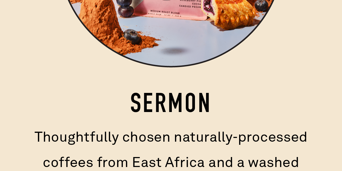 Thoughtfully chosen naturally-processed coffees from East Africa and a washed component from Colombia delivers vibrant and approachable espresso.