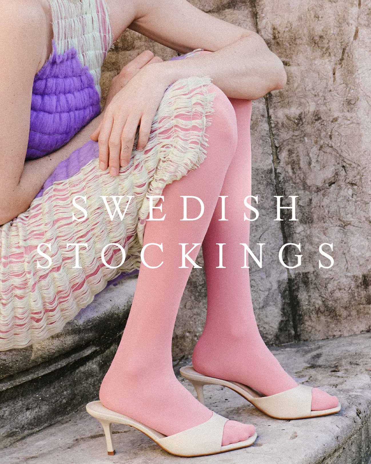 Svea Premium Tights Dusty Pink