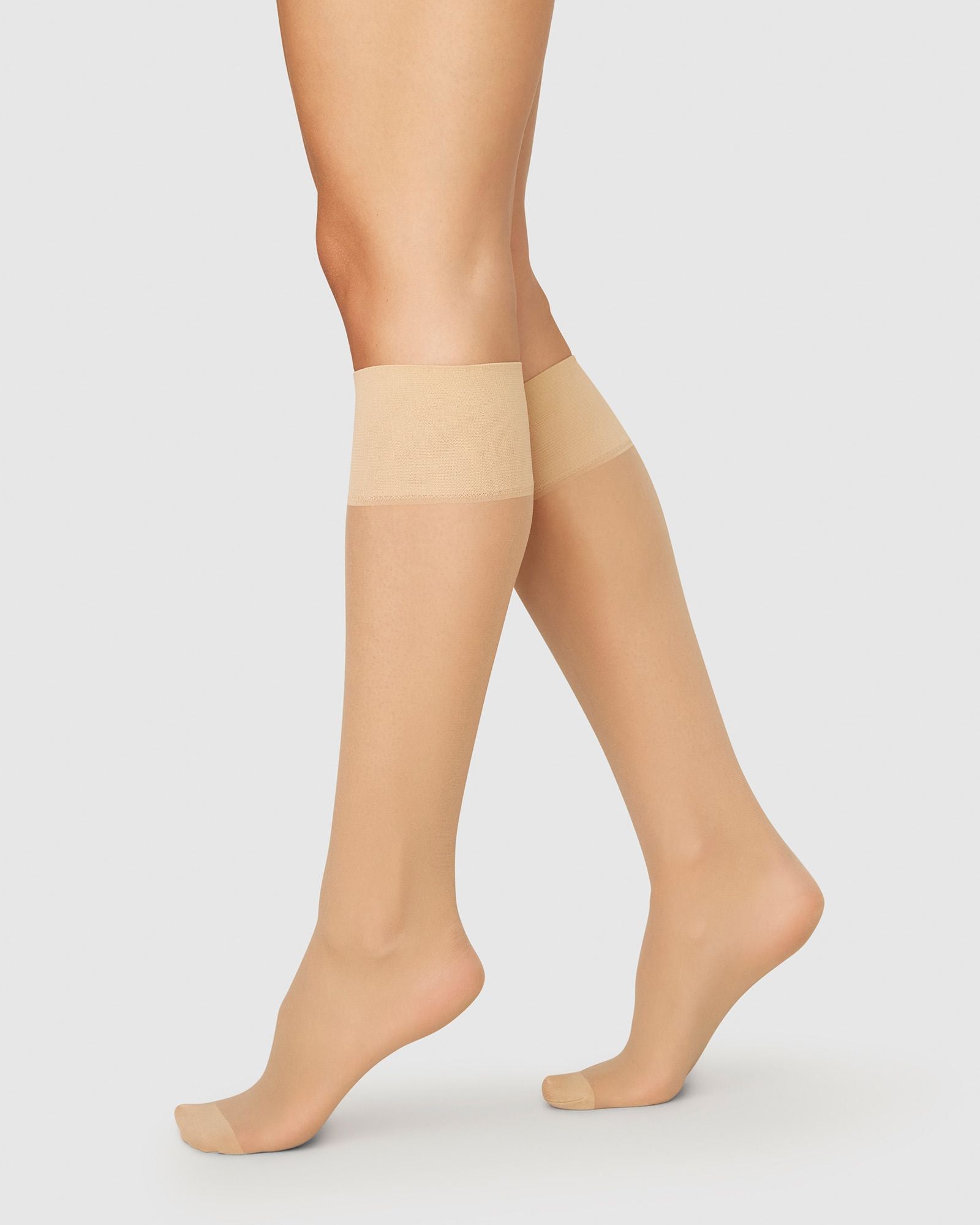 Elin Premium Knee-Highs Dark Beige