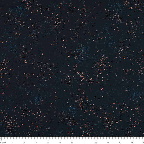 Speckled Metallic Fabric Collection - Teal Navy