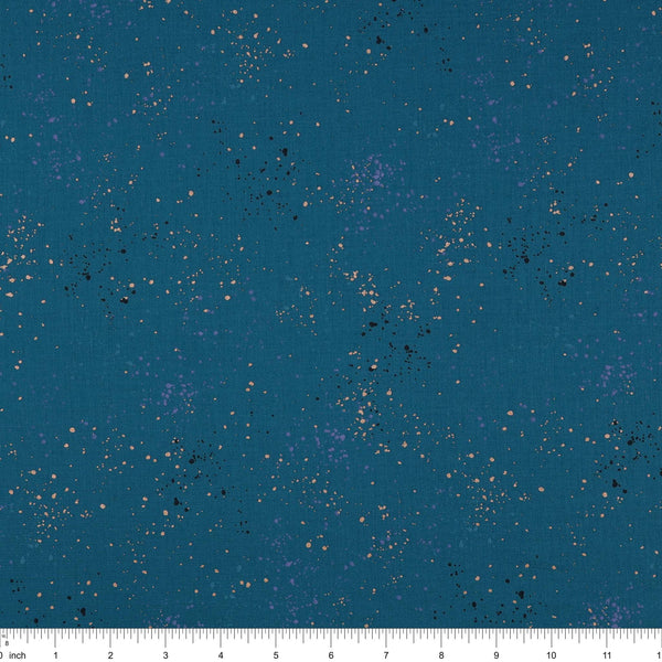 Speckled Metallic Fabric Collection - Teal