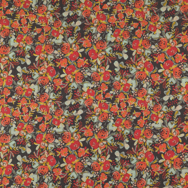 Flowerfield Sunset Fabric in Rayon
