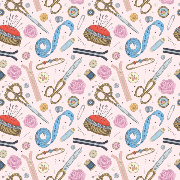 Sewing Elements Fabric - Variation 4