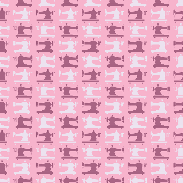 Sewing Machine Fabric - Cupid Pink