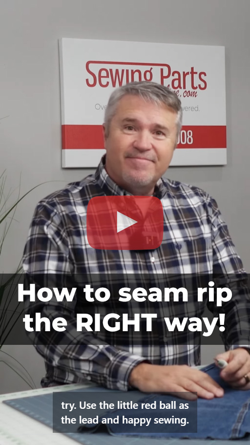 How to seam rip the right way!