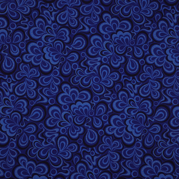 Moonlight Serenade 108" Wide Quilt Backing - Serenade Stream Moonlight