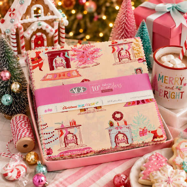 Christmas In Color 10" Fabric Squares - 42pc