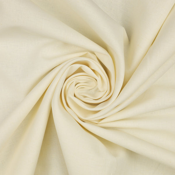Linen Blend Solids Fabric Collection - White Linen