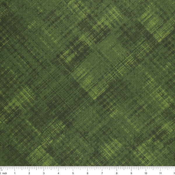 A Walk in the Forest Fabric Collection - Brushed Plaid Green