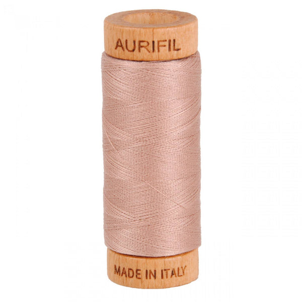 Aurifil 80wt Mako Cotton Thread (300yds) - Antique Blush