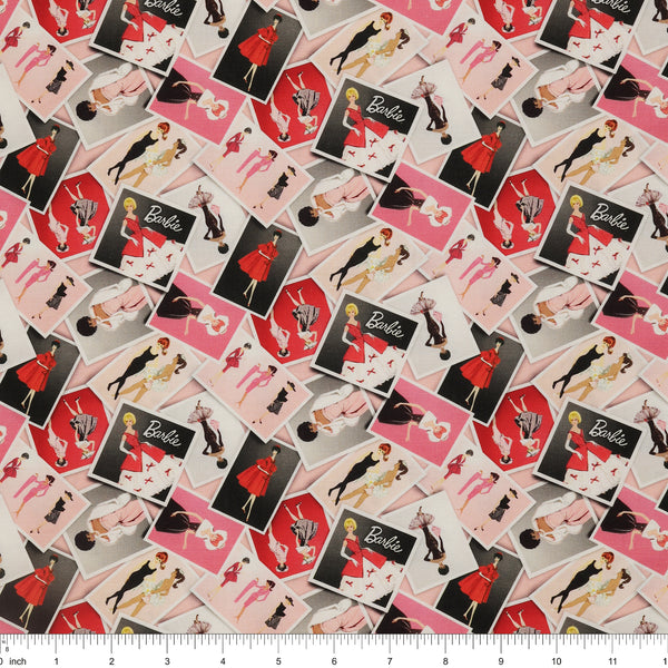 Barbie Vintage Fabric Collection - Photos Pink