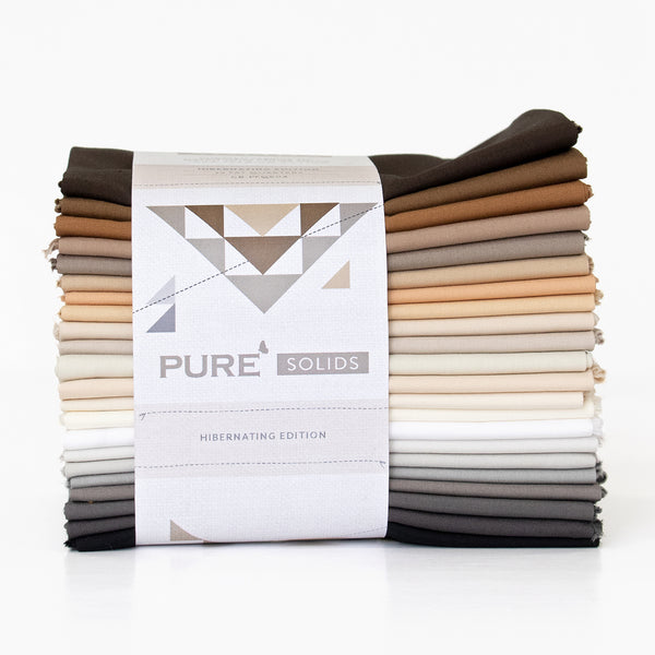 AGF Pure Solids Fat Quarter Bundles, 22pc - Hibernating Edition