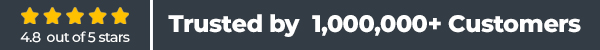 4.8 out of 5 Stars - Trusted by 1,000,000+ Customers