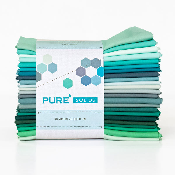AGF Pure Solids Fat Quarter Bundles, 23pc - Summering Edition