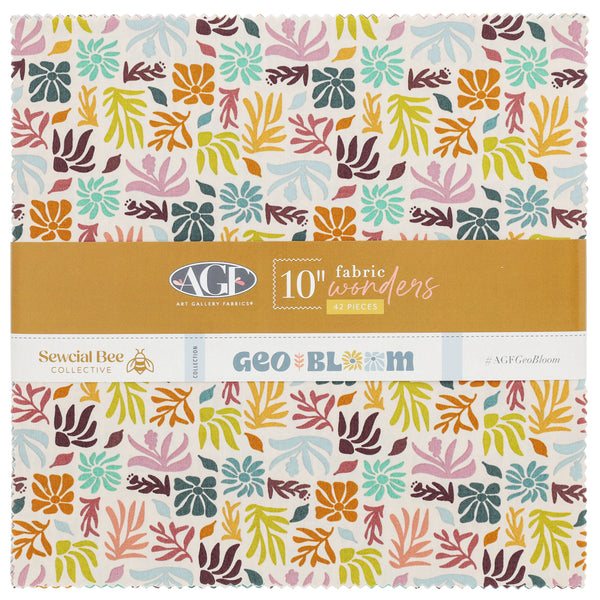 GeoBloom 10" Fabric Squares - 42 pc