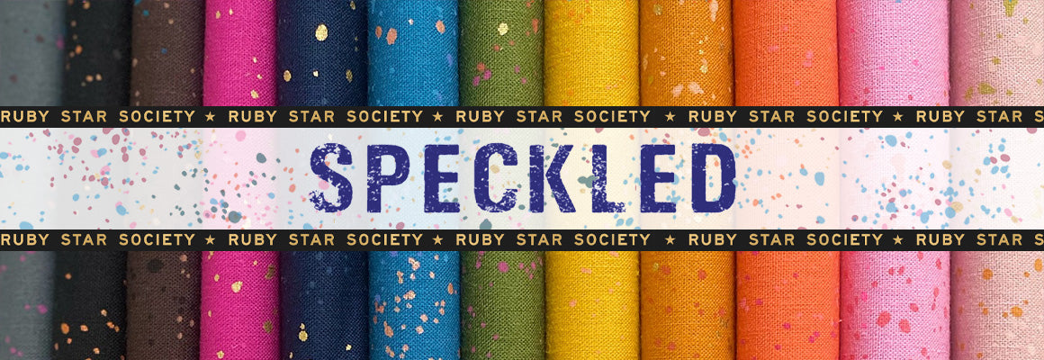 Speckled Metallic Fabric Collection
