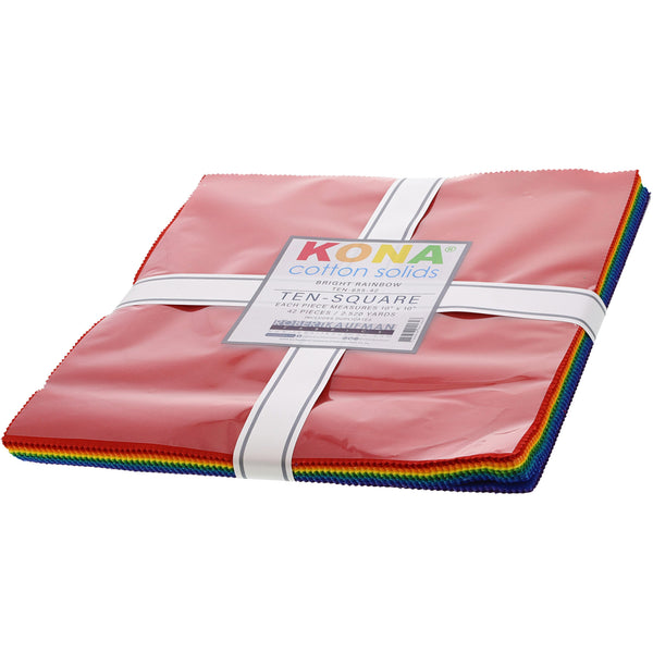 Robert Kaufman, Kona Solids 10" Fabric Squares (42pc)