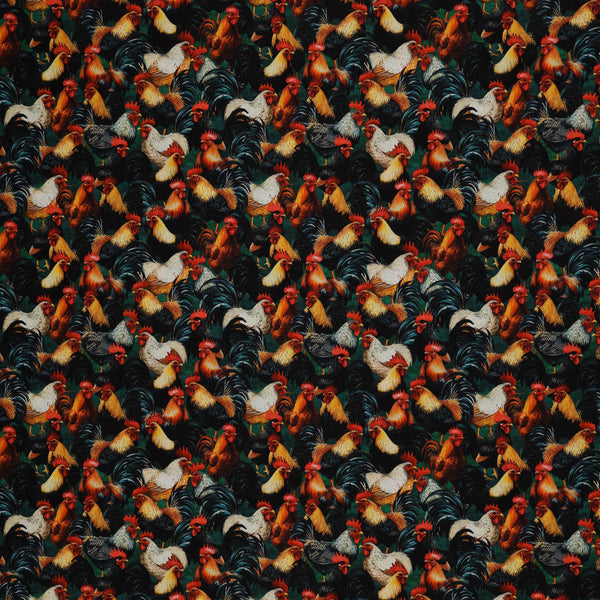 Wild Kingdom Fabric Collection - Debonair Roosters