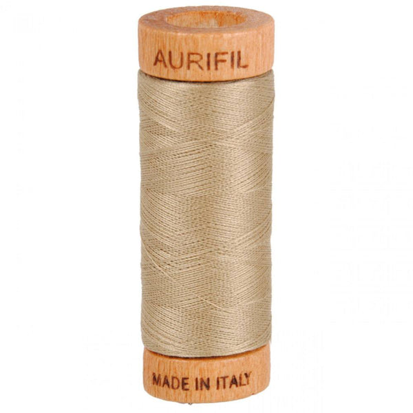 Aurifil 80wt Mako Cotton Thread (300yds) - Biege