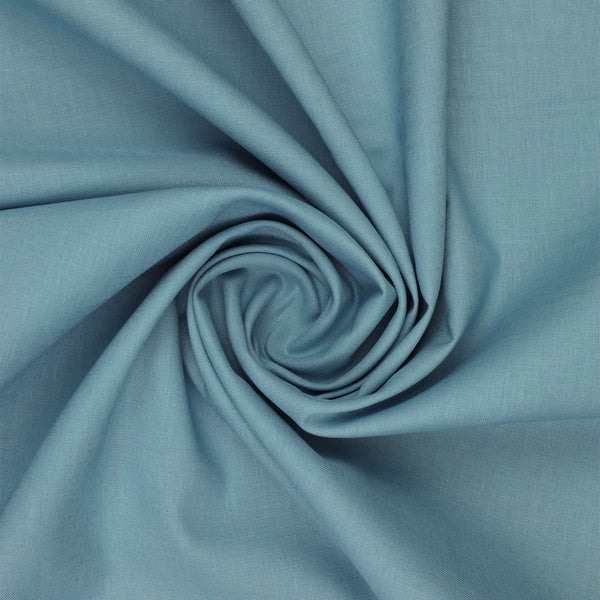 Linen Blend Solids Fabric Collection - Vintage Denim