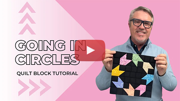 Going In Circles Quilt Block Step by Step