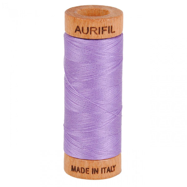 Aurifil 80wt Mako Cotton Thread (300yds) - Violet
