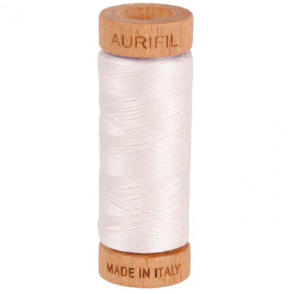 Aurifil 80wt Mako Cotton Thread (300yds) - Black