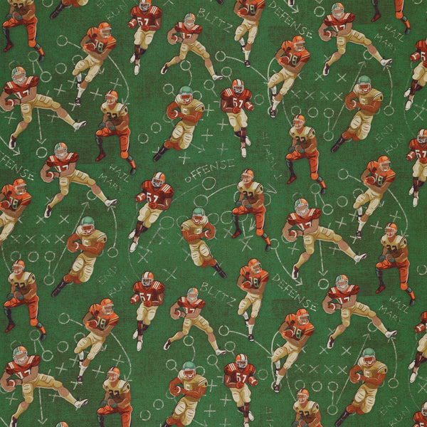 Football Players Green