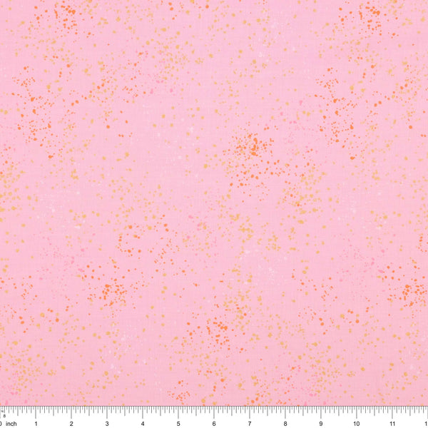 Speckled Metallic Fabric Collection - Peony