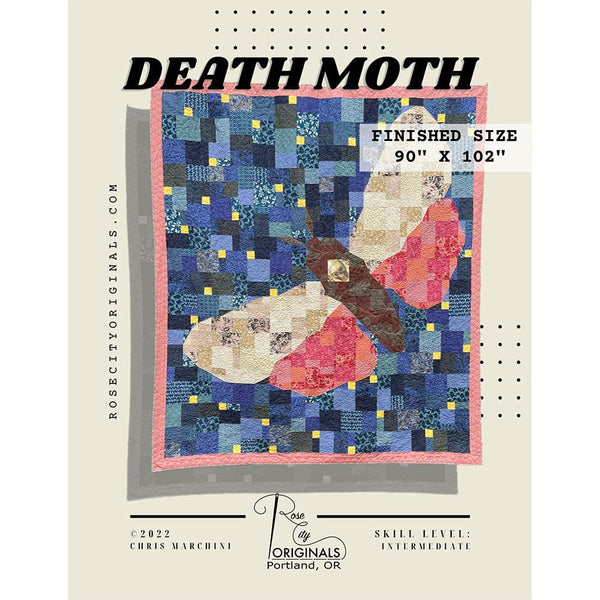 Death Moth Patchwork Quilt Pattern