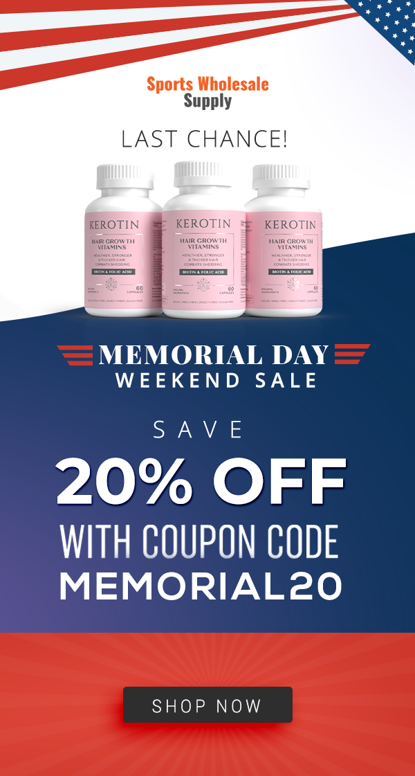 Our Memorial day Weekend Sale Ends Today! Sports Wholesale Supply