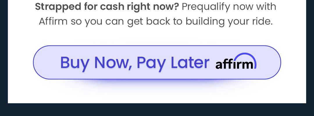 Buy Now, Pay Later with affirm