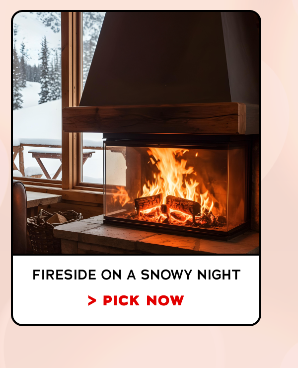 Fireside On A Snowy Night