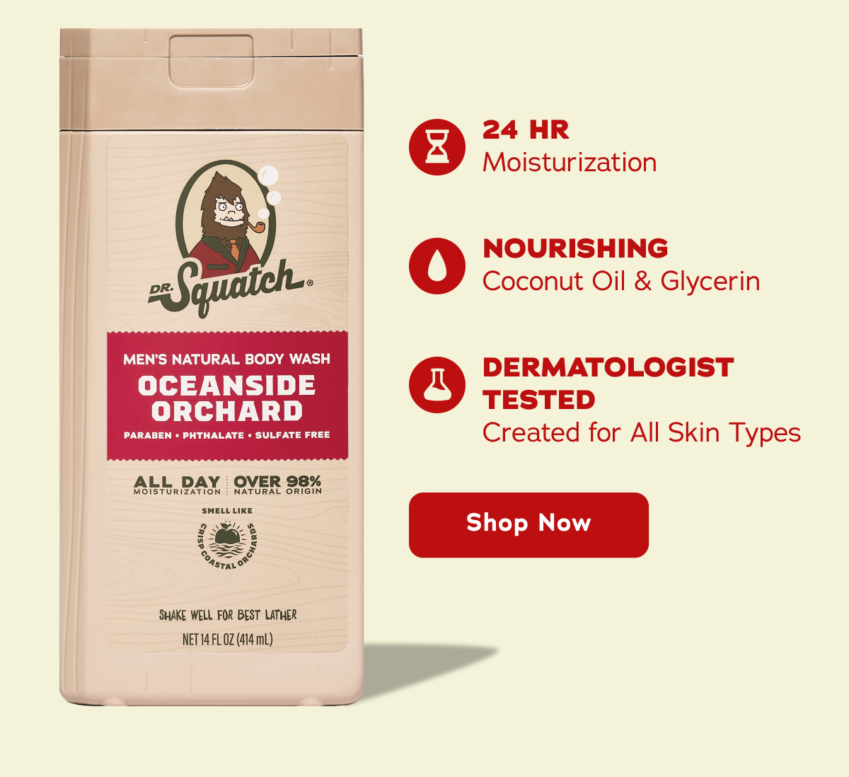 24 HR Moisturization Nourishing Coconut Oil & Glycerin Dermatologist Tested Created For All Skin Types Shop Now