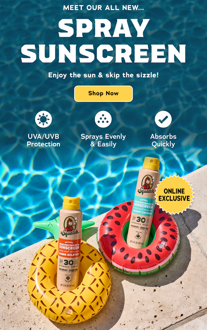 Meet Our All New... Spray Sunscreen