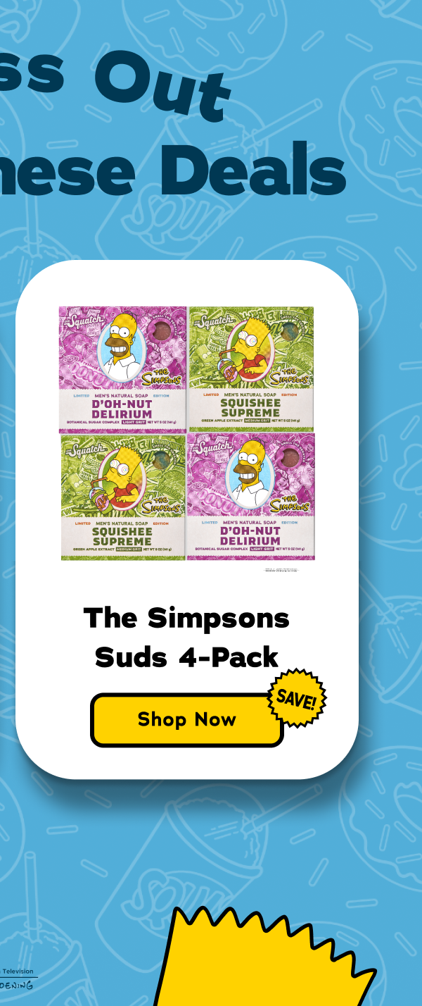 The Simpsons Suds 4-Pack