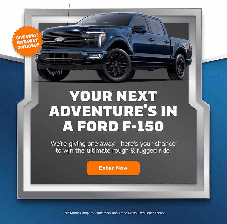 Truck Giveaway - Enter to Win an F150