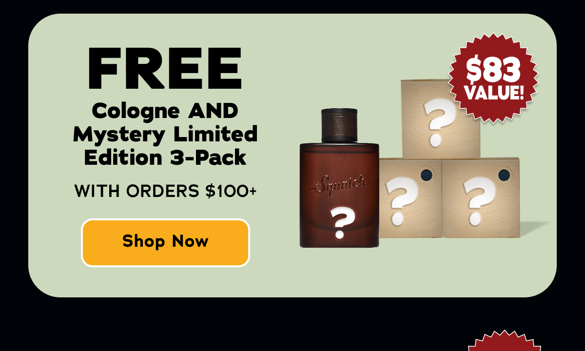 FREE Cologne AND Mystery Limited Edition 3-Pack With Orders $100+ - Shop Now
