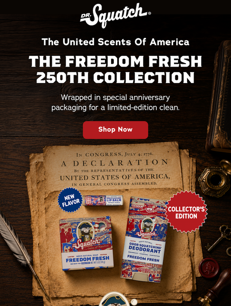 The United Scents Of America The Freedom Fresh 250th Collection