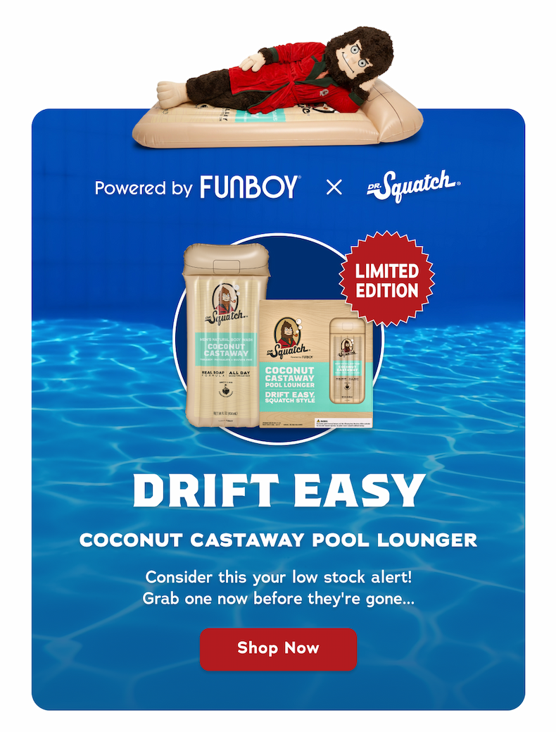 Drift Easy Coconut Castaway Pool Lounger