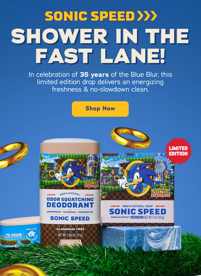 Sonic Speed Shower In The Fast Lane!
