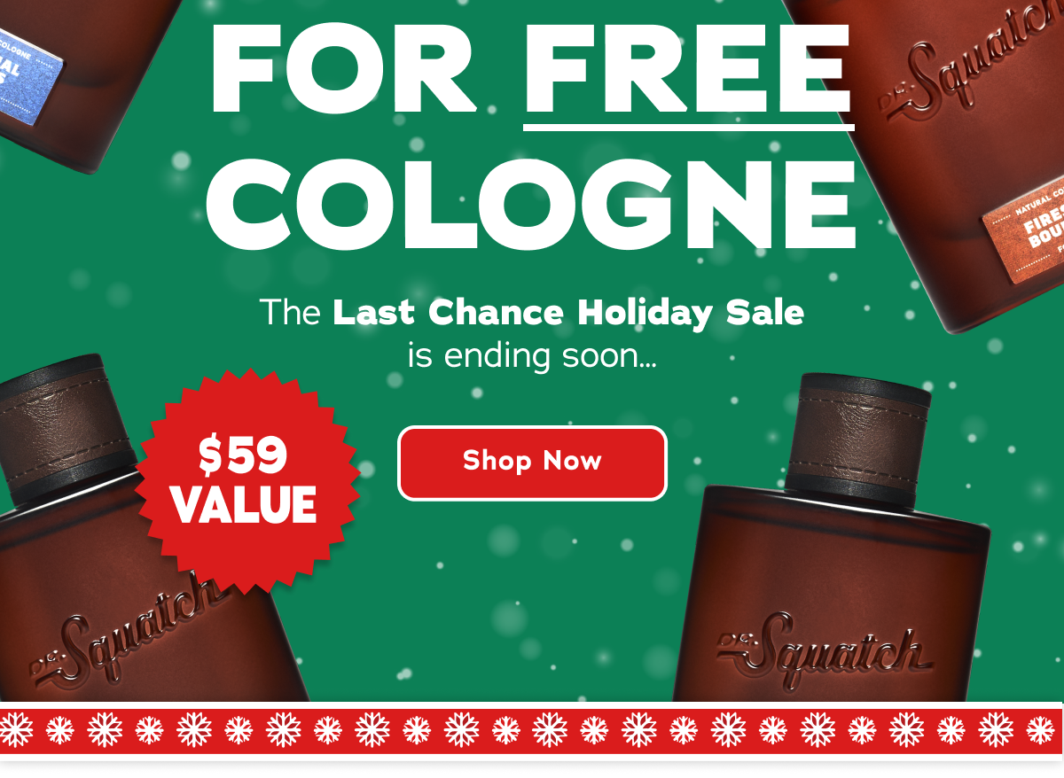 Final Hours For Free Cologne