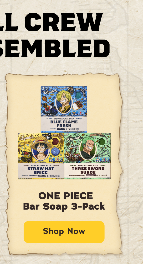 One Piece Bar Soap 3-Pack - Shop Now