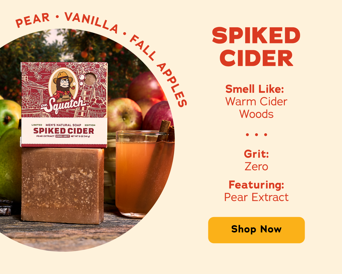 Spiked Cider. Smell Like: Warm Cider Woods Grit: Zero Featuring: Pear Extract Pear Vanilla Fall Apples - Shop Now