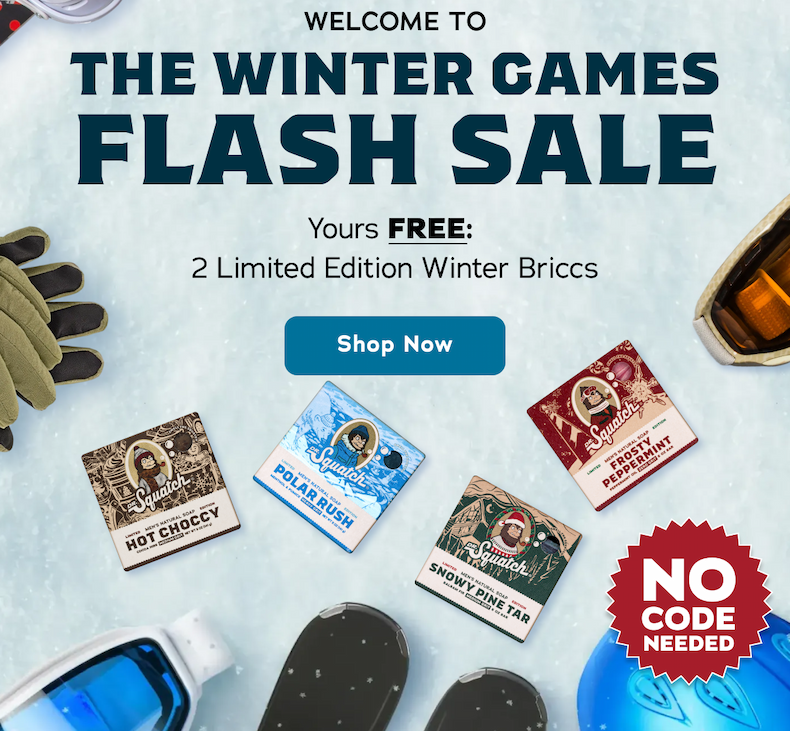 Welcome to The Winter Games Flash Sale