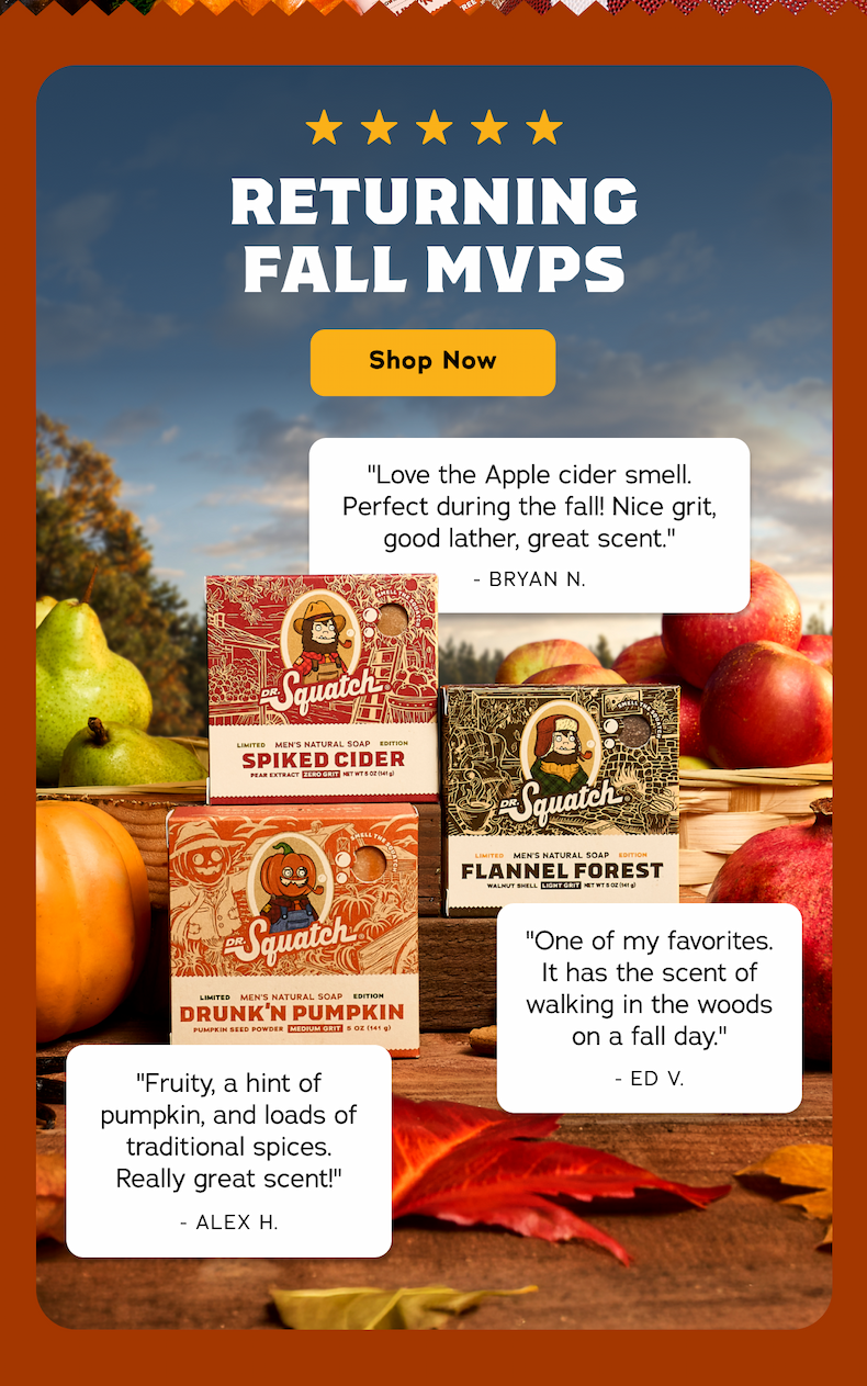 Returning Fall MVPS - Shop Now